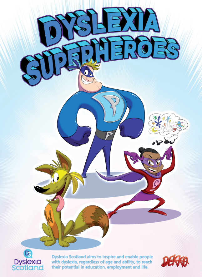 Front cover of Dyslexia Superheroes Comic